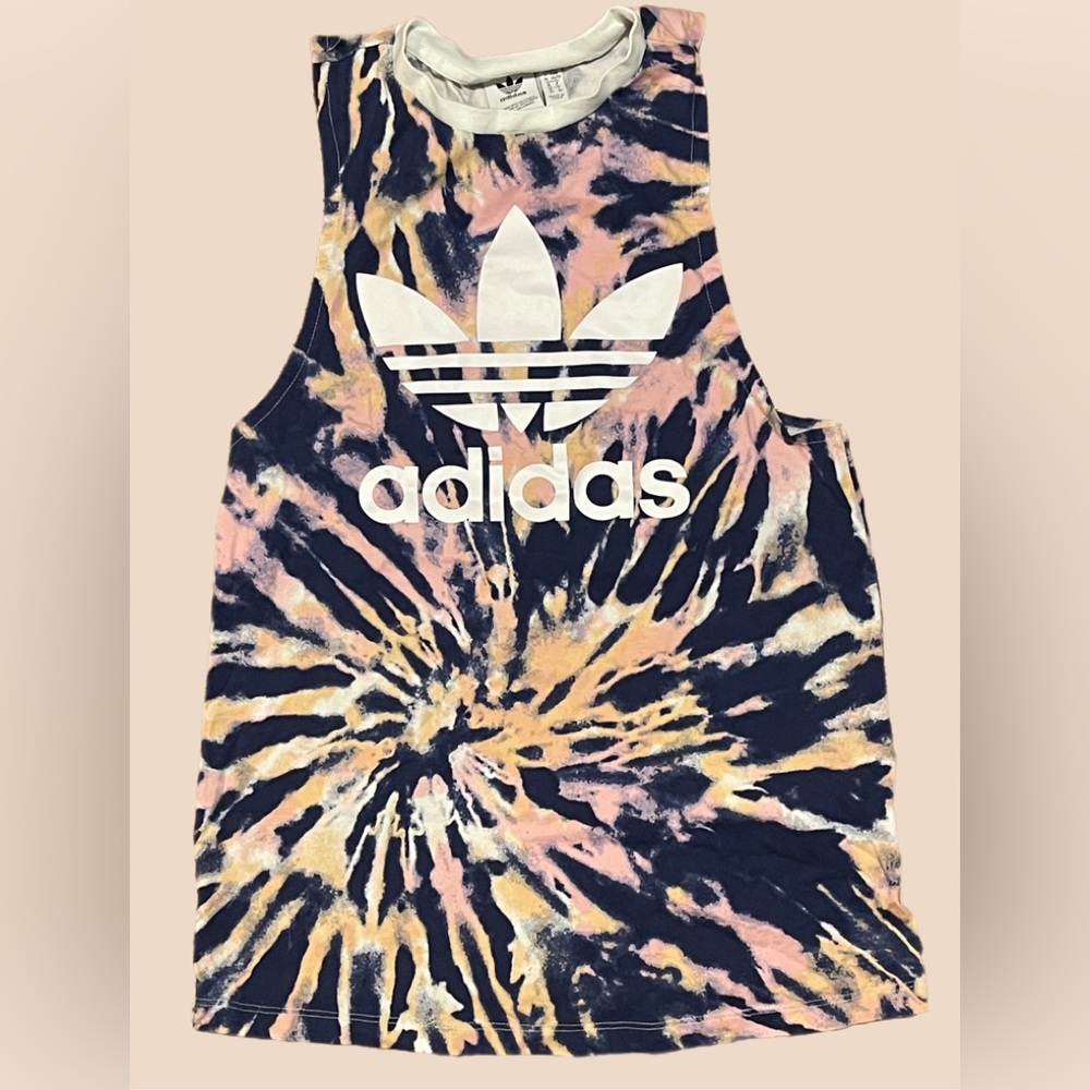 Never worn (NWOT) Sz XS Adidas tie dye tank
